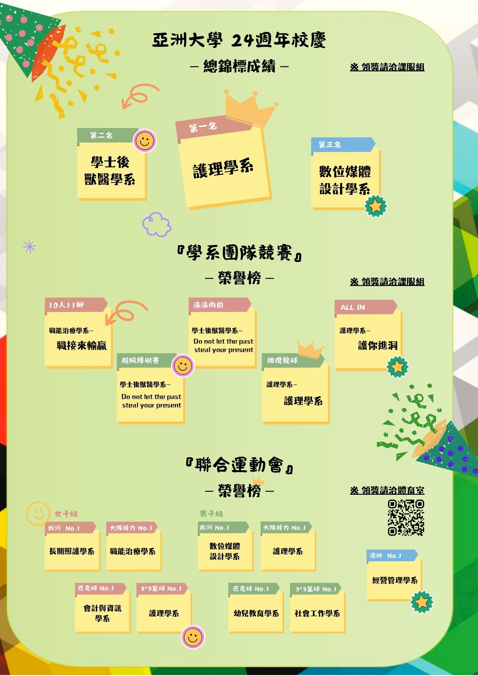 亞洲大學 24週年校慶 聯合運動會